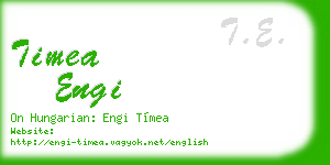 timea engi business card
